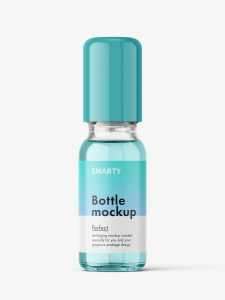 Small roll-on bottle mockup / clear