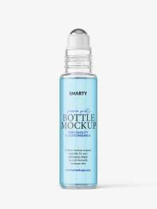 Small roll-on bottle mockup / clear