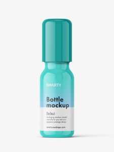 Small roll-on bottle mockup / glossy