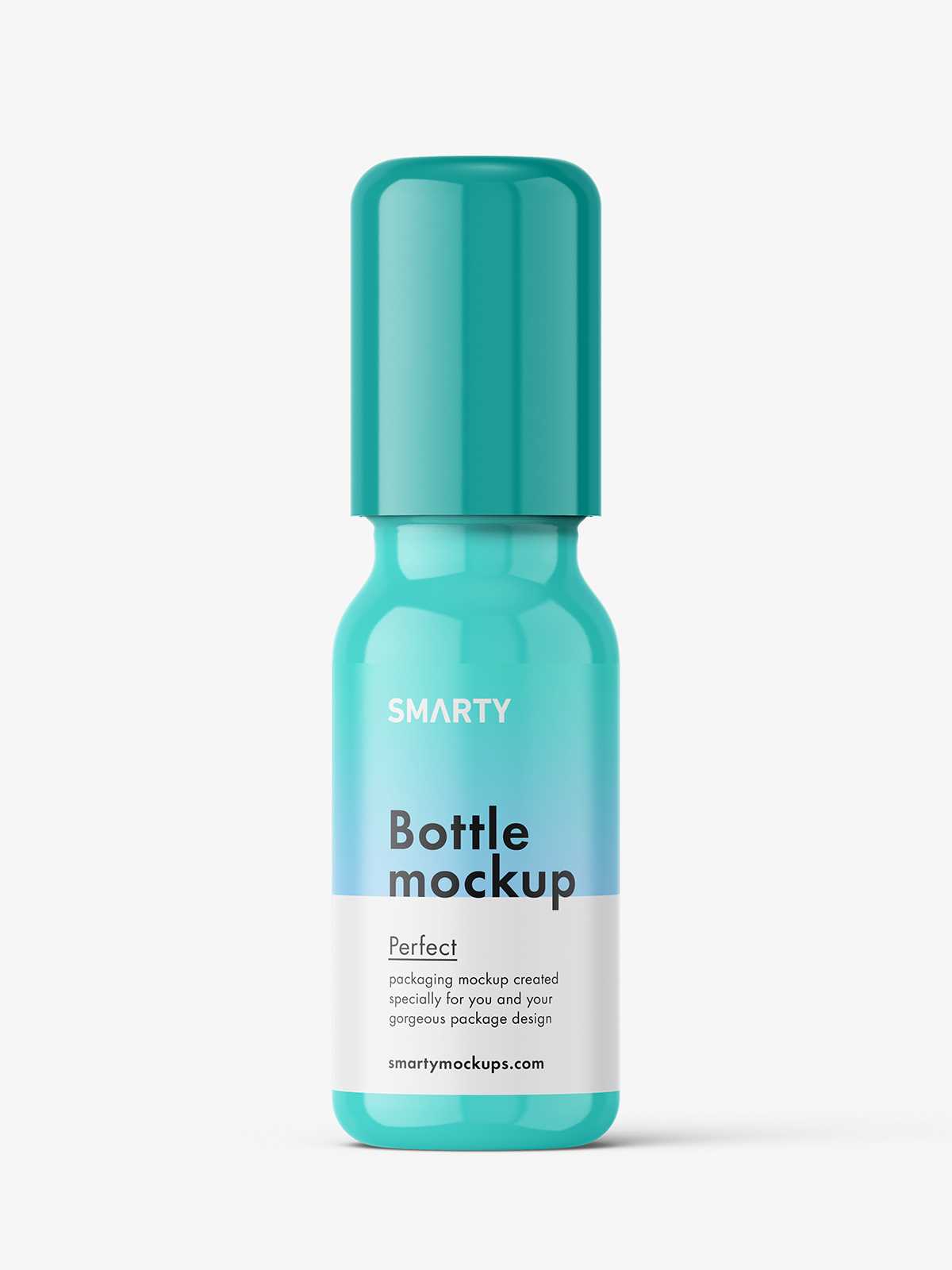 Small roll-on bottle mockup / glossy