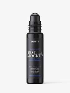 Small roll-on bottle mockup / glossy