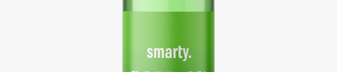Small roll-on bottle mockup / transparent