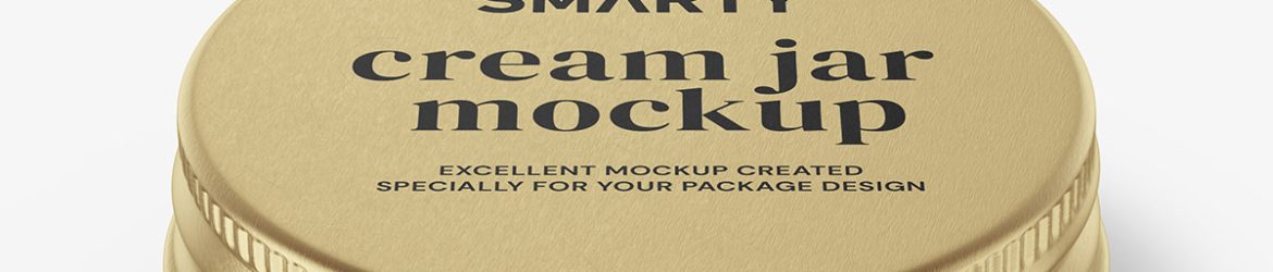 Small tin jar mockup