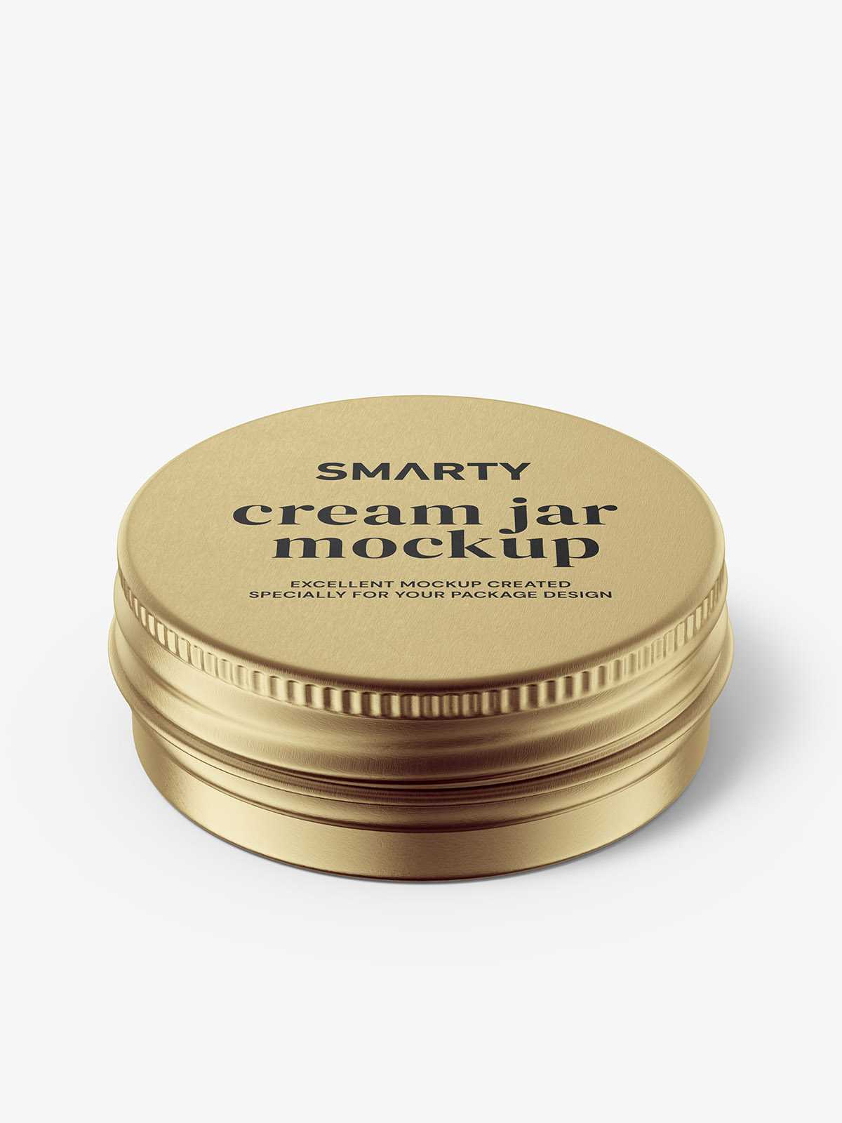 Small tin jar mockup