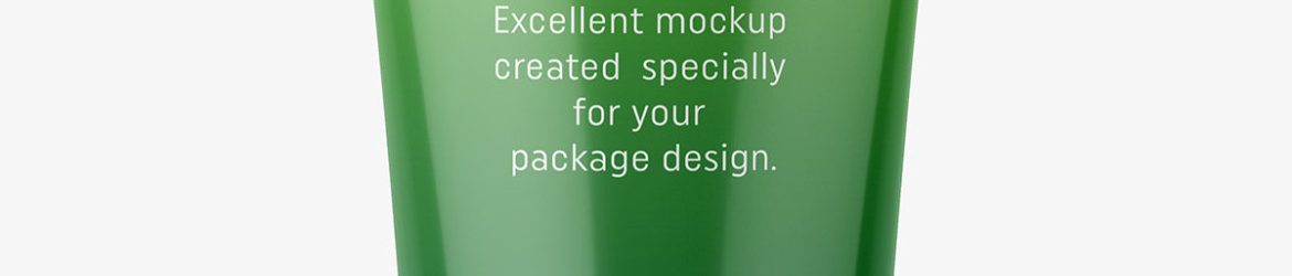 Small tube mockup / glossy