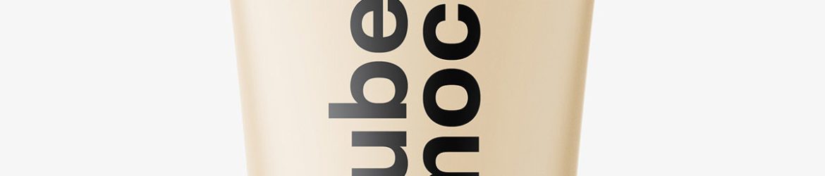 Small tube with cream mockup