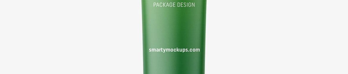 Small tube with glossy cap mockup