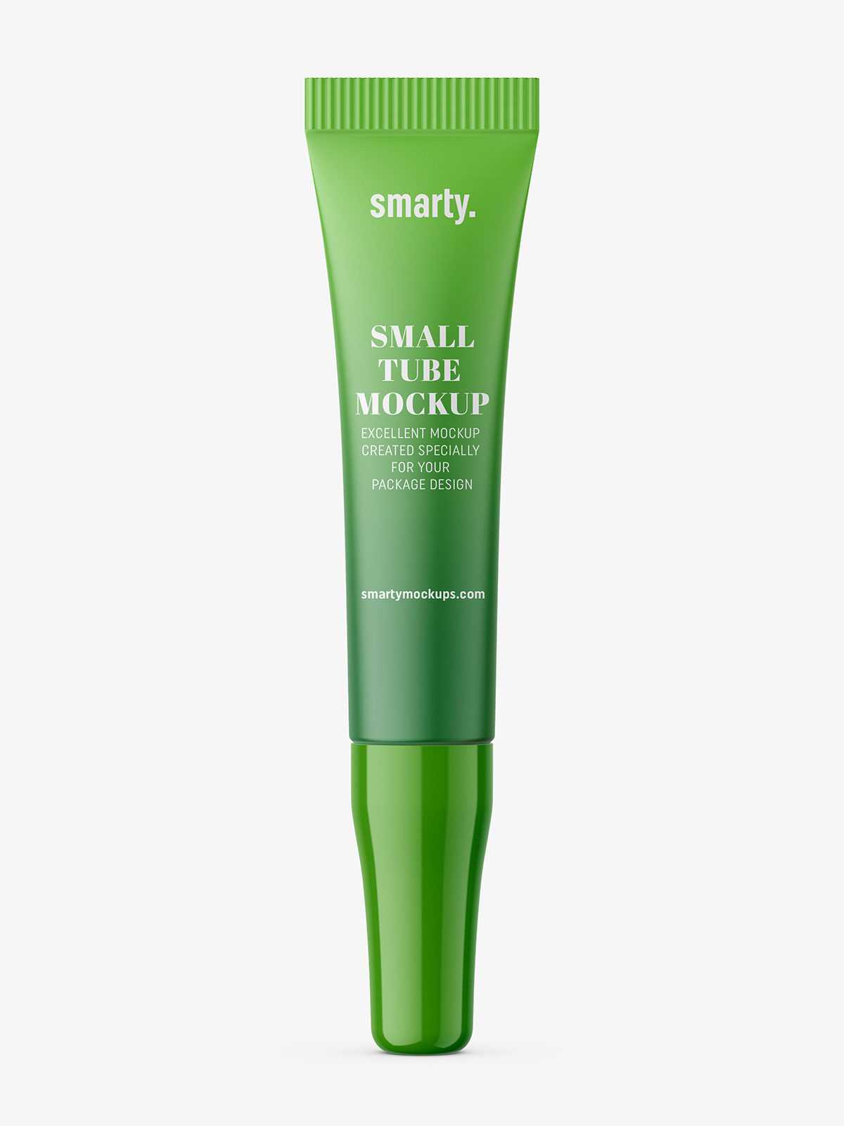 Small tube with glossy cap mockup