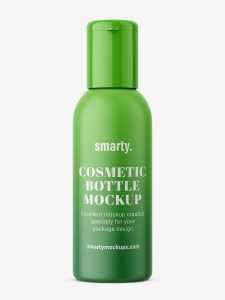 Small universal matt plastic bottle