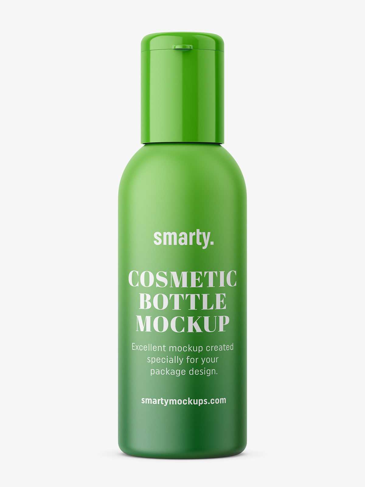 Small universal matt plastic bottle