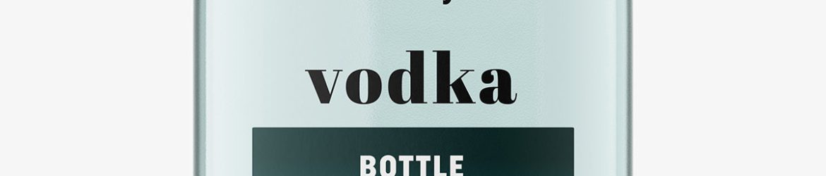 Small vodka mockup