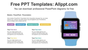 Smart Watch Payment PowerPoint Diagram