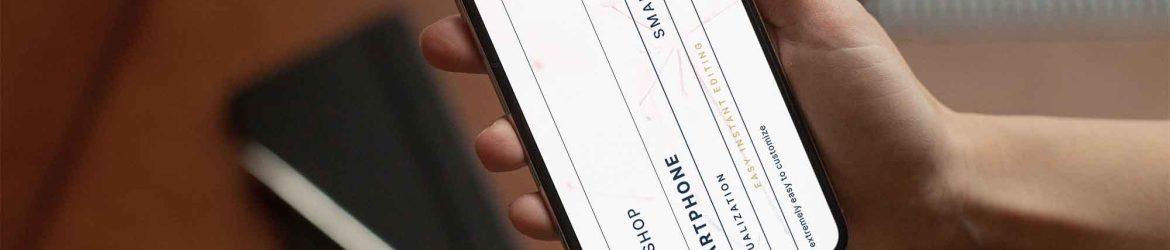 Smartphone in Hand Mockup