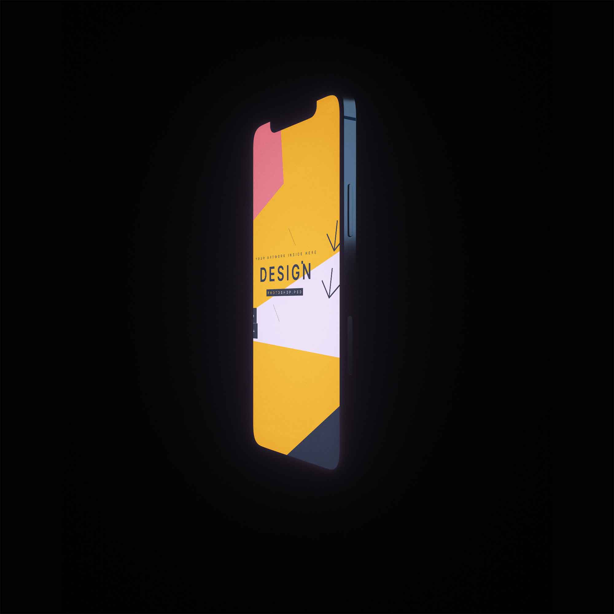 Smartphone Mockup in PSD and PNG