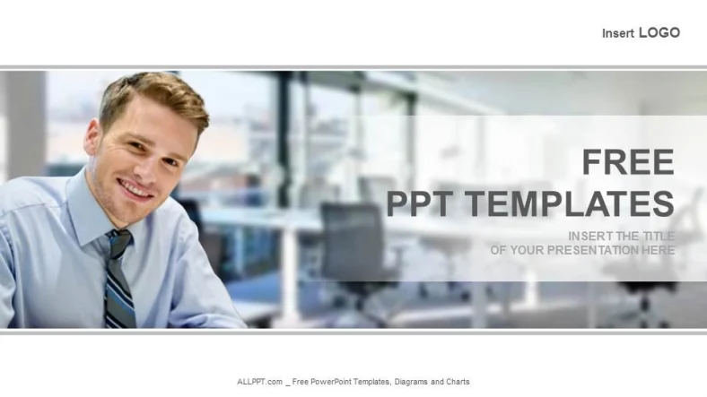 Smiling Businessman-Business PowerPoint Templates