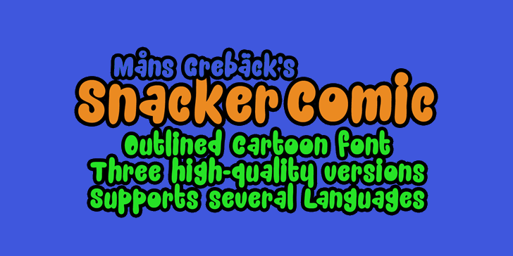 Snacker Comic font