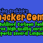 Snacker Comic font