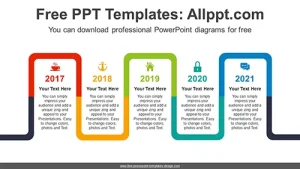Snake Curved Line PowerPoint Diagram