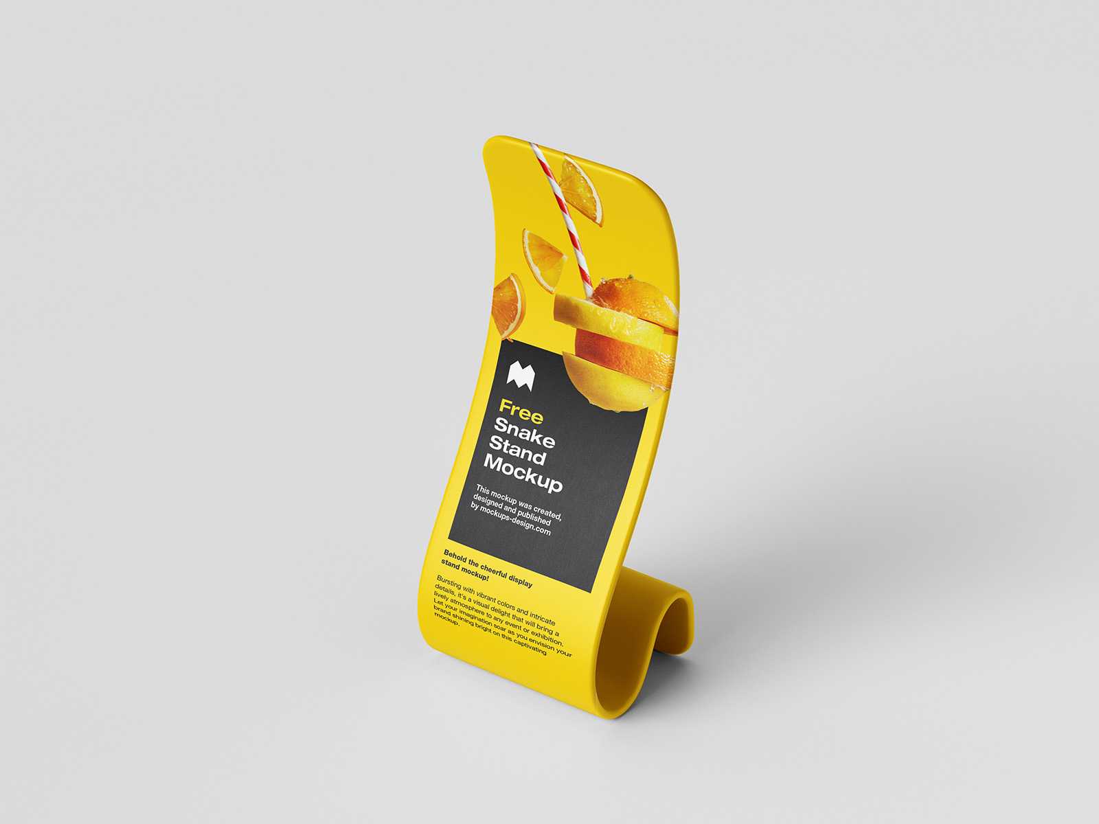 Snake display stand mockup