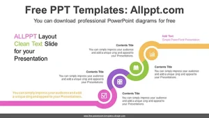 Snake-Shaped Semi Doughnut PowerPoint Diagram