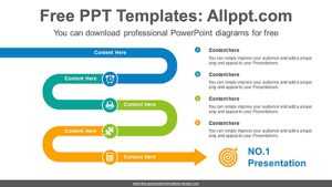 Snake Wave Arrow PowerPoint Diagram