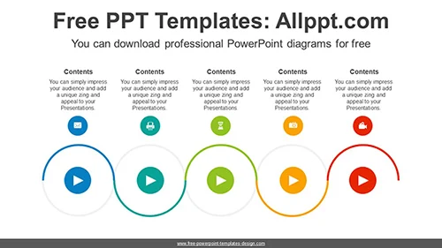 Snake Wave Circle PowerPoint Diagram
