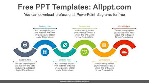 Snake wave line PowerPoint Diagram Template
