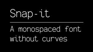 Snap-it Mono Font › Fontesk