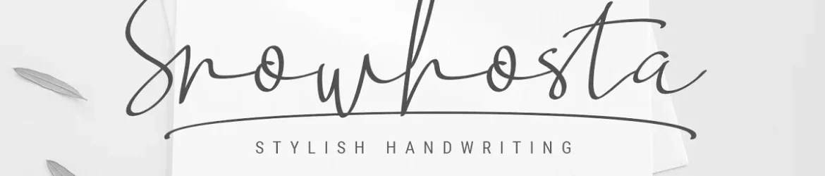 Snowhosta Font