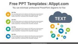 Snowing Clouds PowerPoint Diagram Template