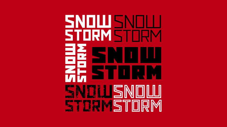 Snowstorm Font Family › Fontesk