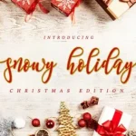 Snowy Holiday Calligraphy Font