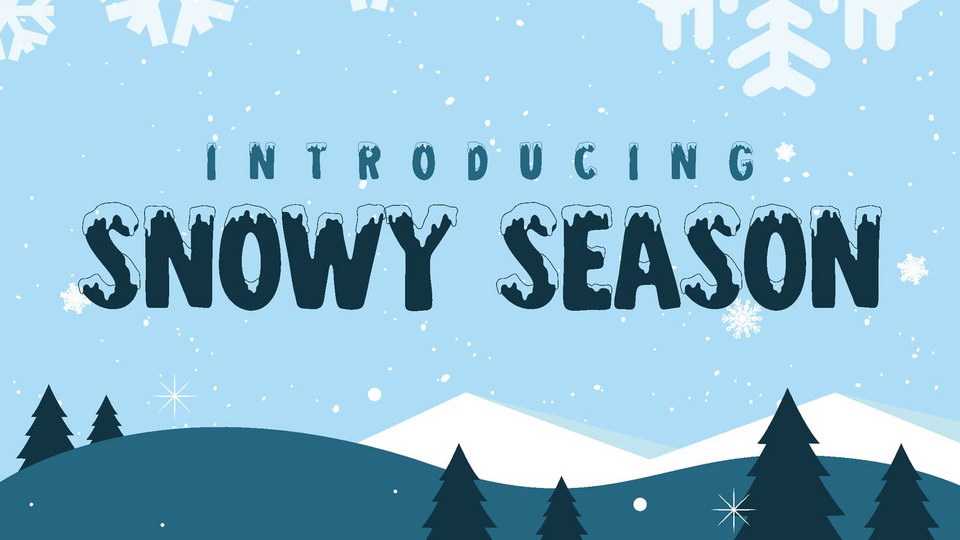 Snowy Season Font › Fontesk