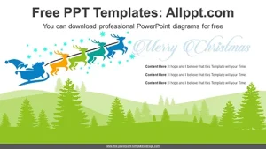Snowy Winter Christmas PPT Diagram