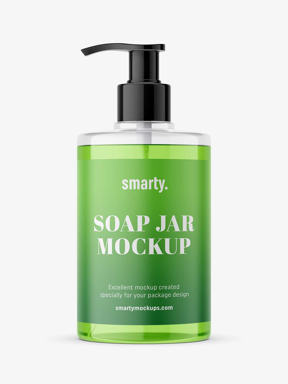 Soap bottle with pump mockup / 300 ml