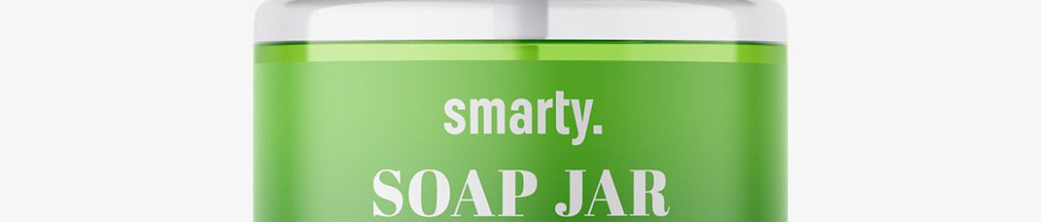 Soap bottle with pump mockup / 300 ml