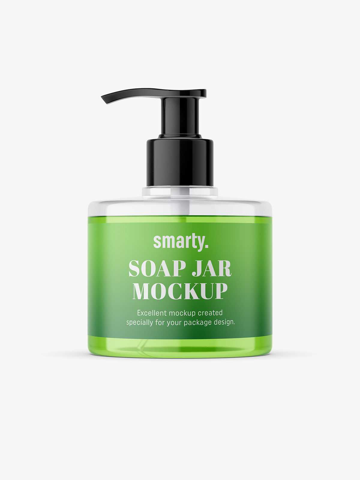 Soap bottle with pump mockup / 300 ml