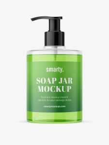 Soap bottle with pump mockup / 500 ml