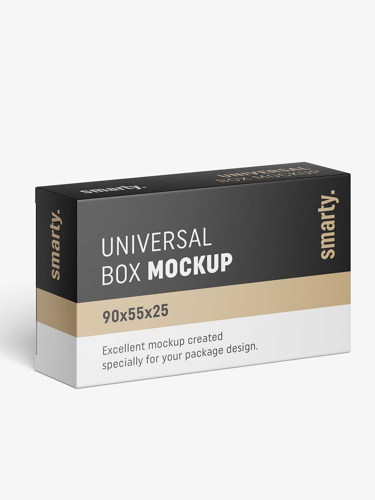 Soap box mockup / 90x55x25
