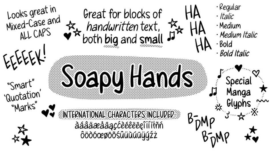 Soapy Hands Font Family › Fontesk