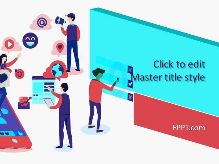 Social Interaction PowerPoint Template