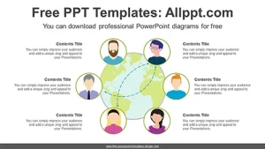 Social Media Communication PPT Diagram