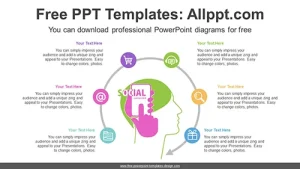 Social Media Network PPT Diagram