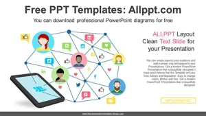 Social Media Network PPT Diagram