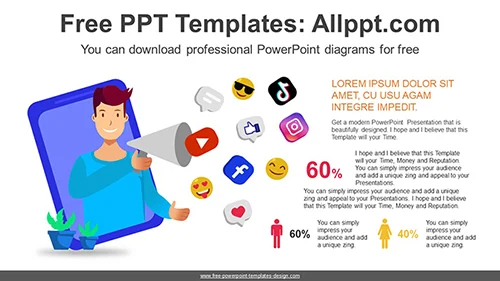 Social Media People PowerPoint Diagram