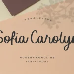 Sofia Carolyn Font - Fonte Grátis Sofia Carolyn Font