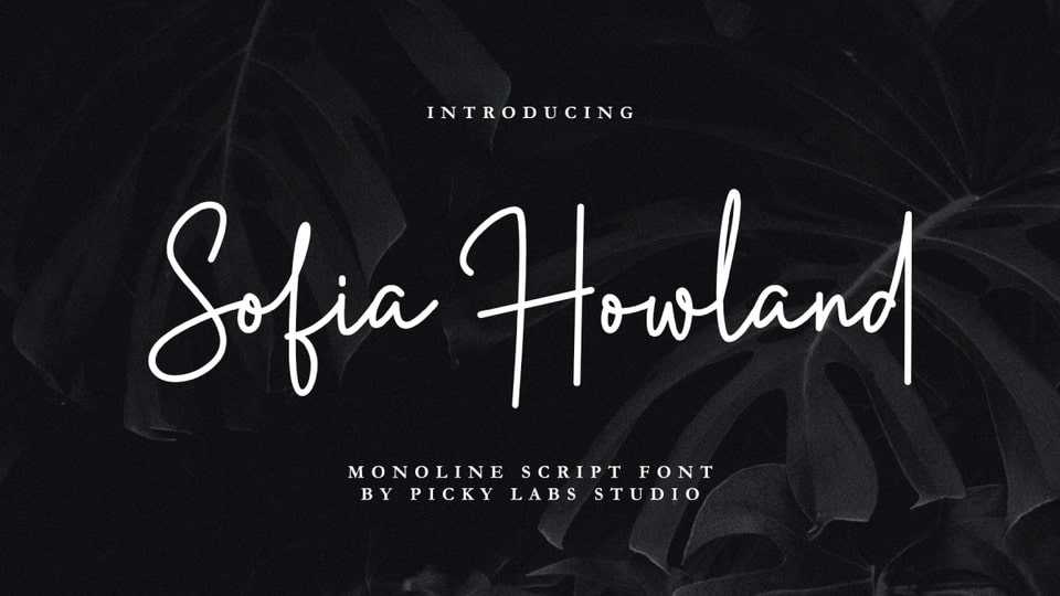 Sofia Howland Font › Fontesk