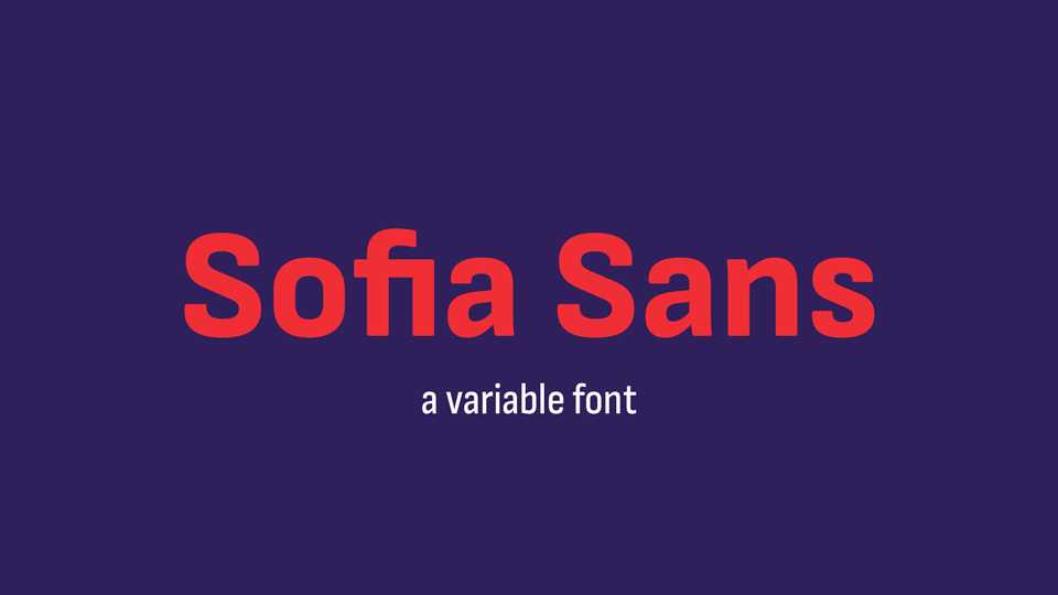 Sofia Sans Font Family › Fontesk