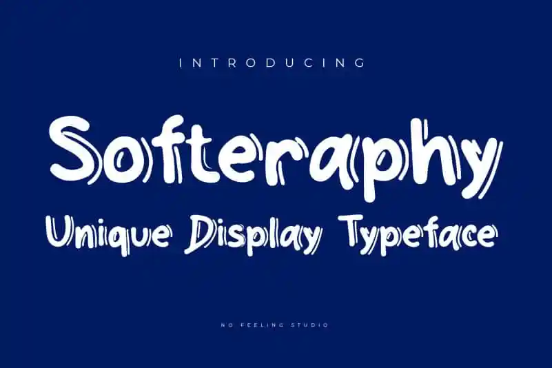 Softeraphy Display Font