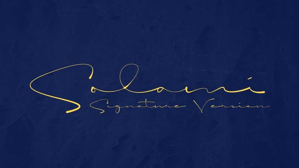 Solami Signature Font › Fontesk